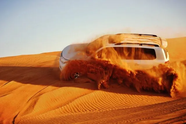 Dune bashing in the desert
